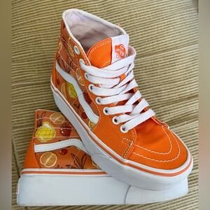 Vans Sk8 Platform Coral Fruit Size Women 5 Men 3.5